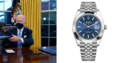 rolex datejust biden